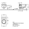 Комплект GEBERIT DUOFIX 111.362.00.5 UP320 с подвесным унитазом ICON RIMFREE F204060000 с сиденьем микролифт F574130000 111.362.00.54