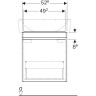 Тумба под раковину GEBERIT RENOVA NR.1 PLAN 869601000 50 см